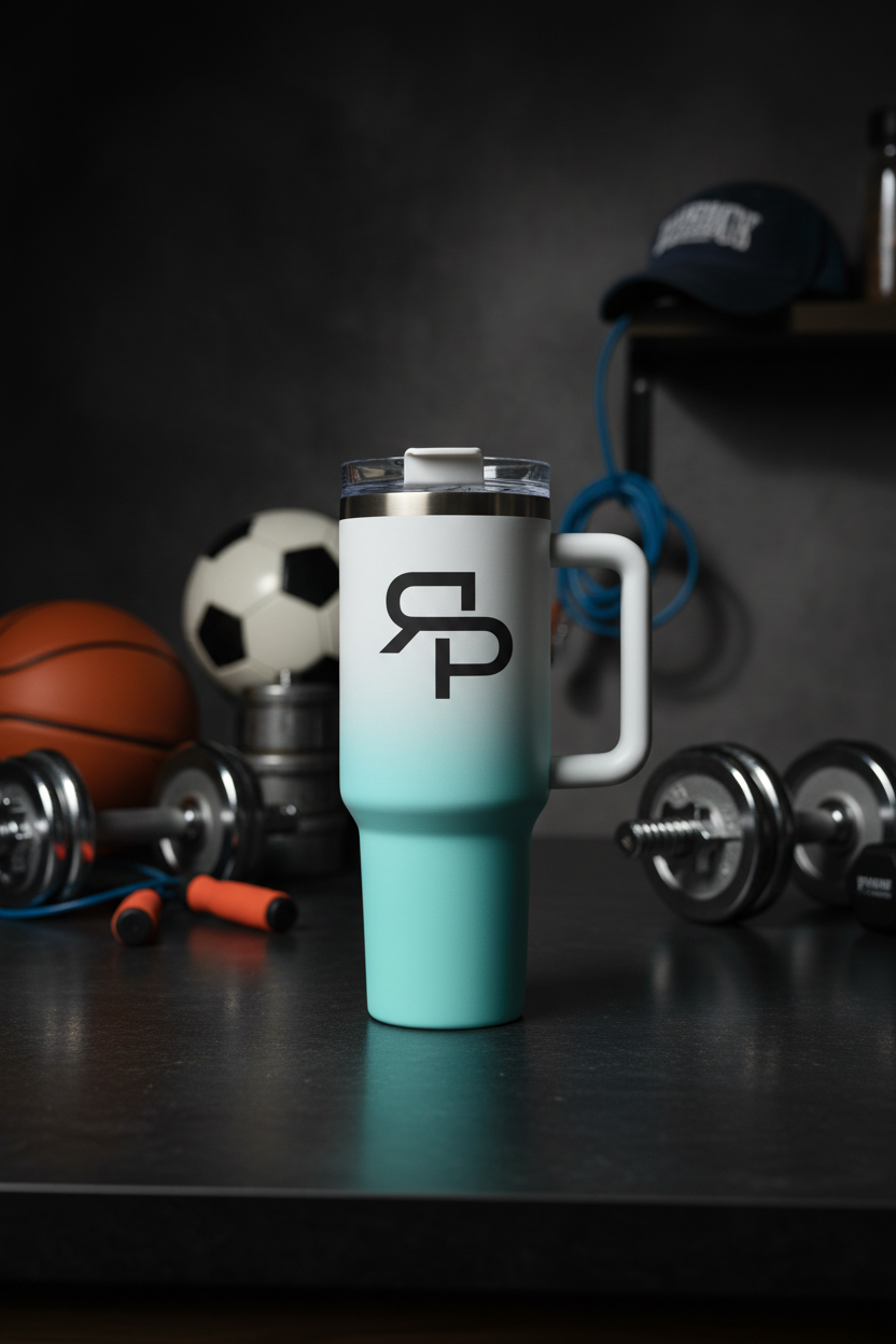 40oz Mirror Black Plated Tumbler