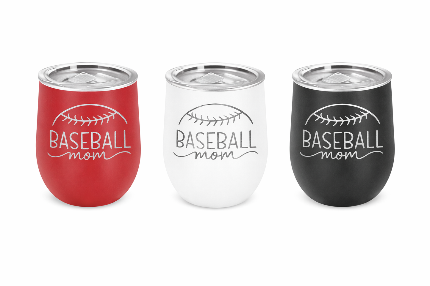 12oz Wine Tumbler Sport Mom