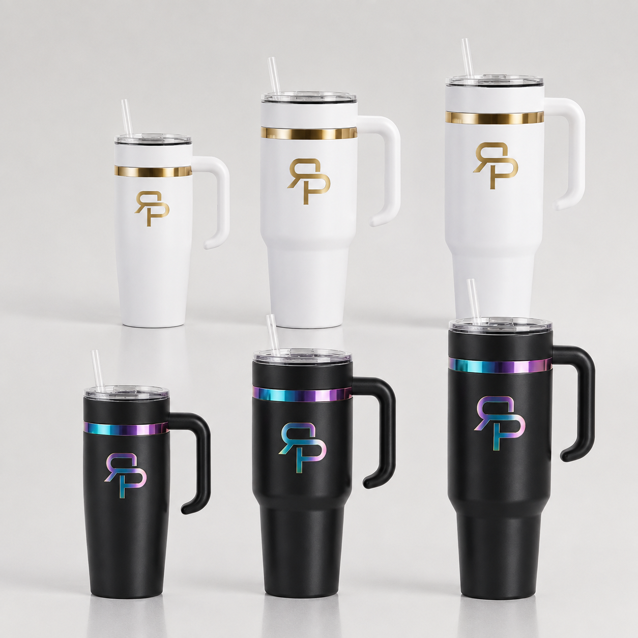 RSP Rainbow & Gold Electroplated Tumbler with Handle