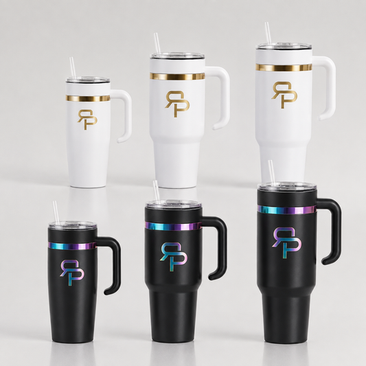 RSP Rainbow & Gold Electroplated Tumbler with Handle