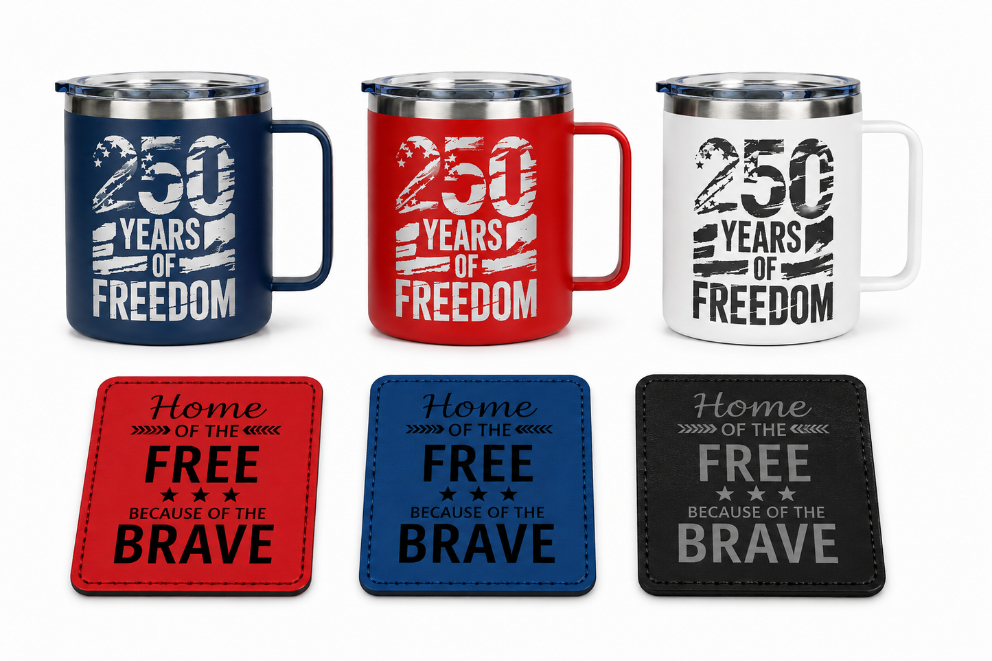 14oz Camping Mug 250 Years Independence Day