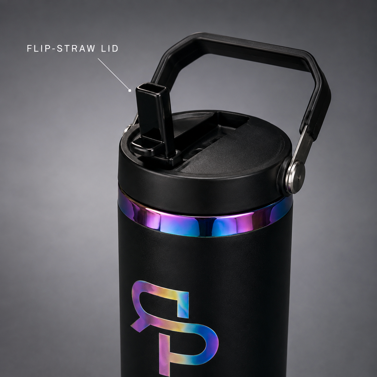 RSP 30oz Rainbow-Plated Sports Water Bottle