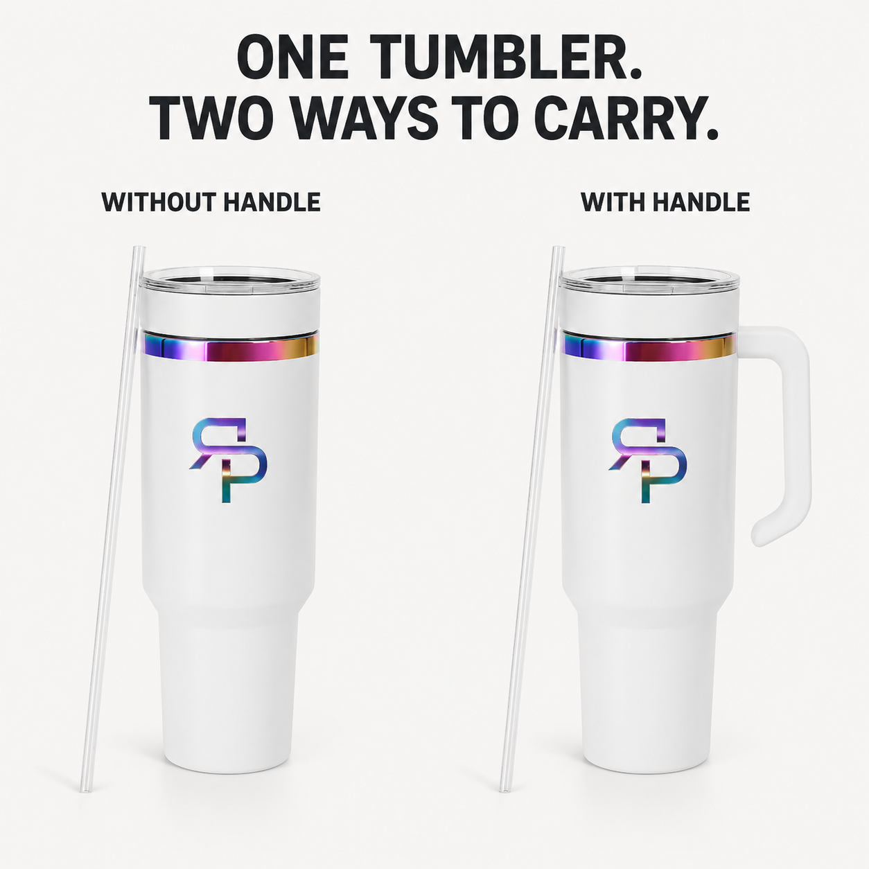 RSP Rainbow & Gold Electroplated Tumbler with Handle
