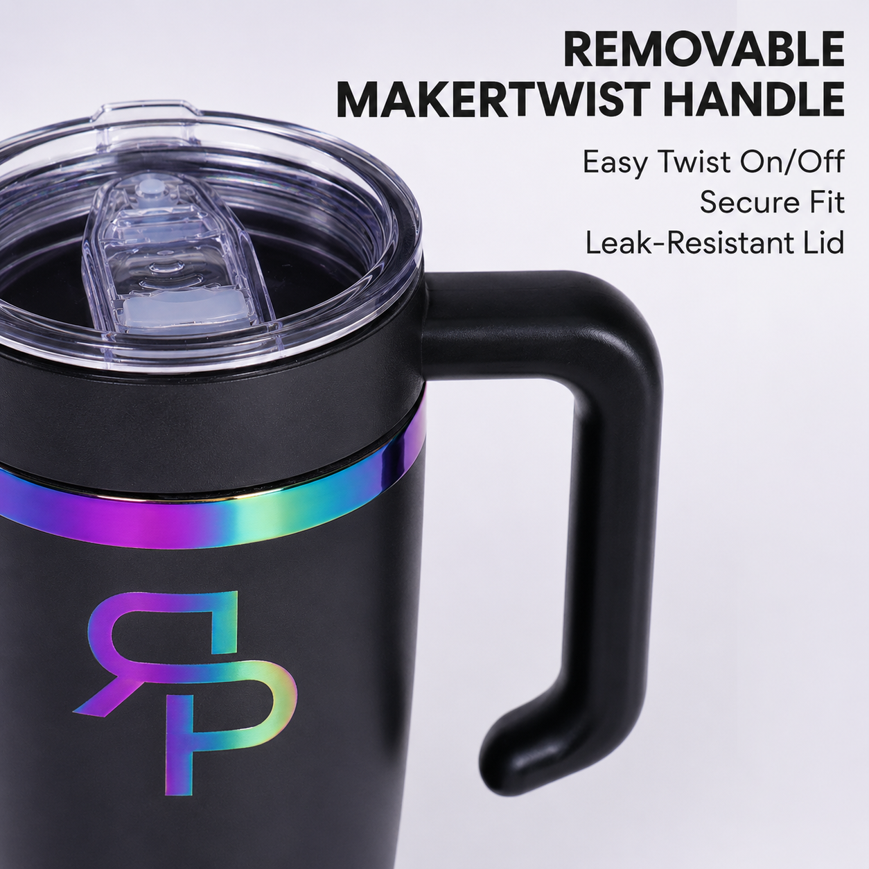 RSP Rainbow & Gold Electroplated Tumbler with Handle