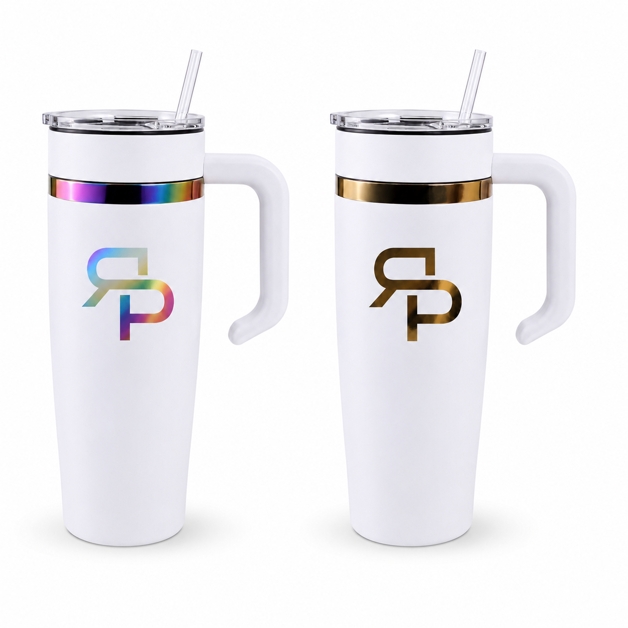 RSP Rainbow & Gold Electroplated Tumbler with Handle