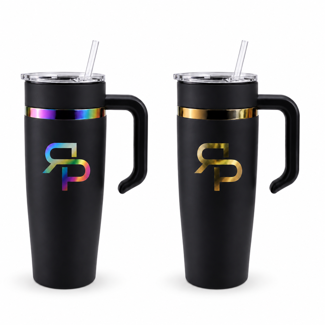 RSP Rainbow & Gold Electroplated Tumbler with Handle