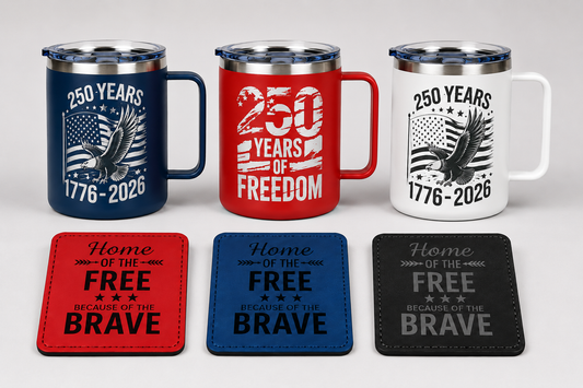 14oz Camping Mug 250 Years Independence Day