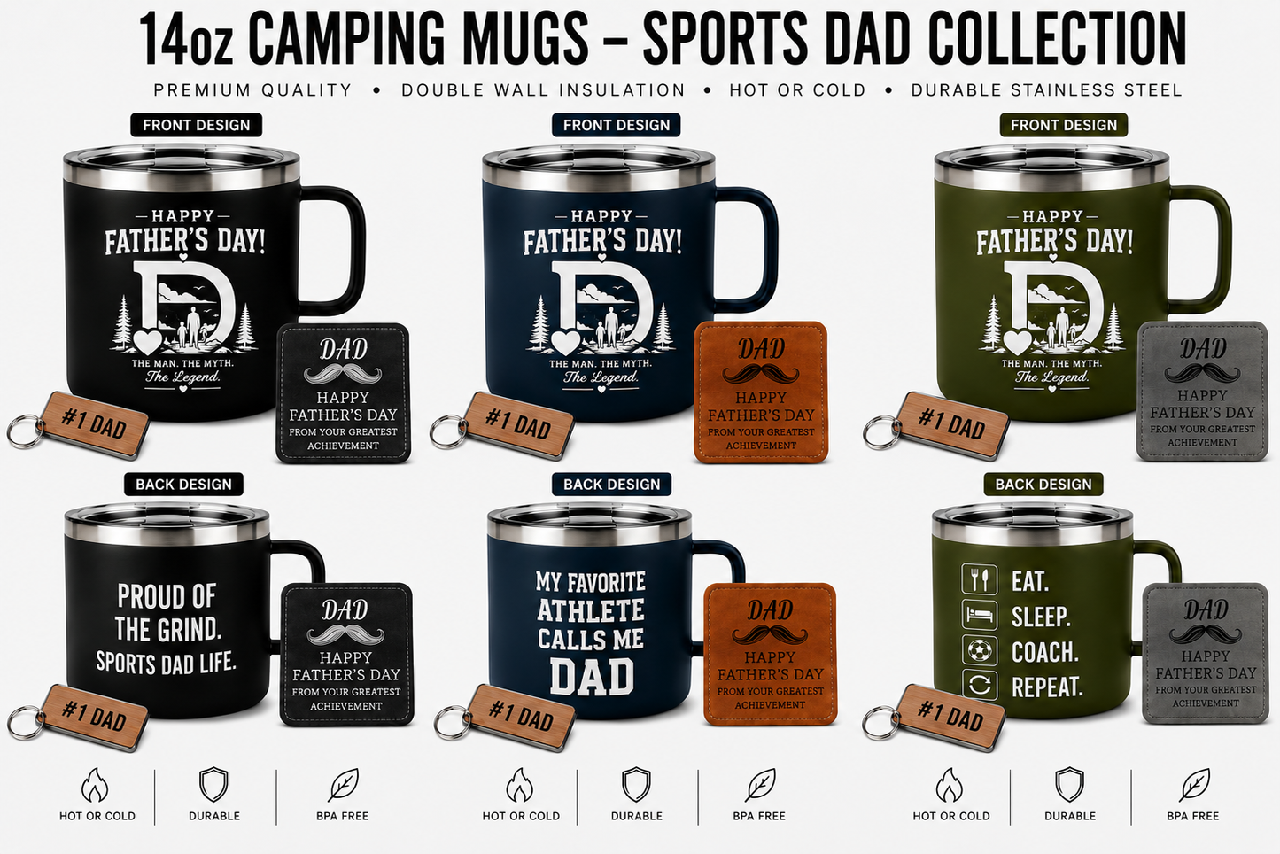 14oz Camping Mug Father's Day Collection