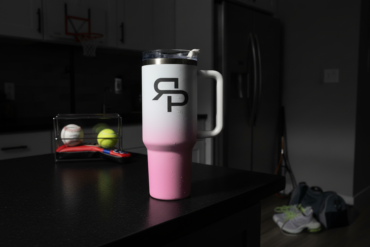 40oz Mirror Black Plated Tumbler
