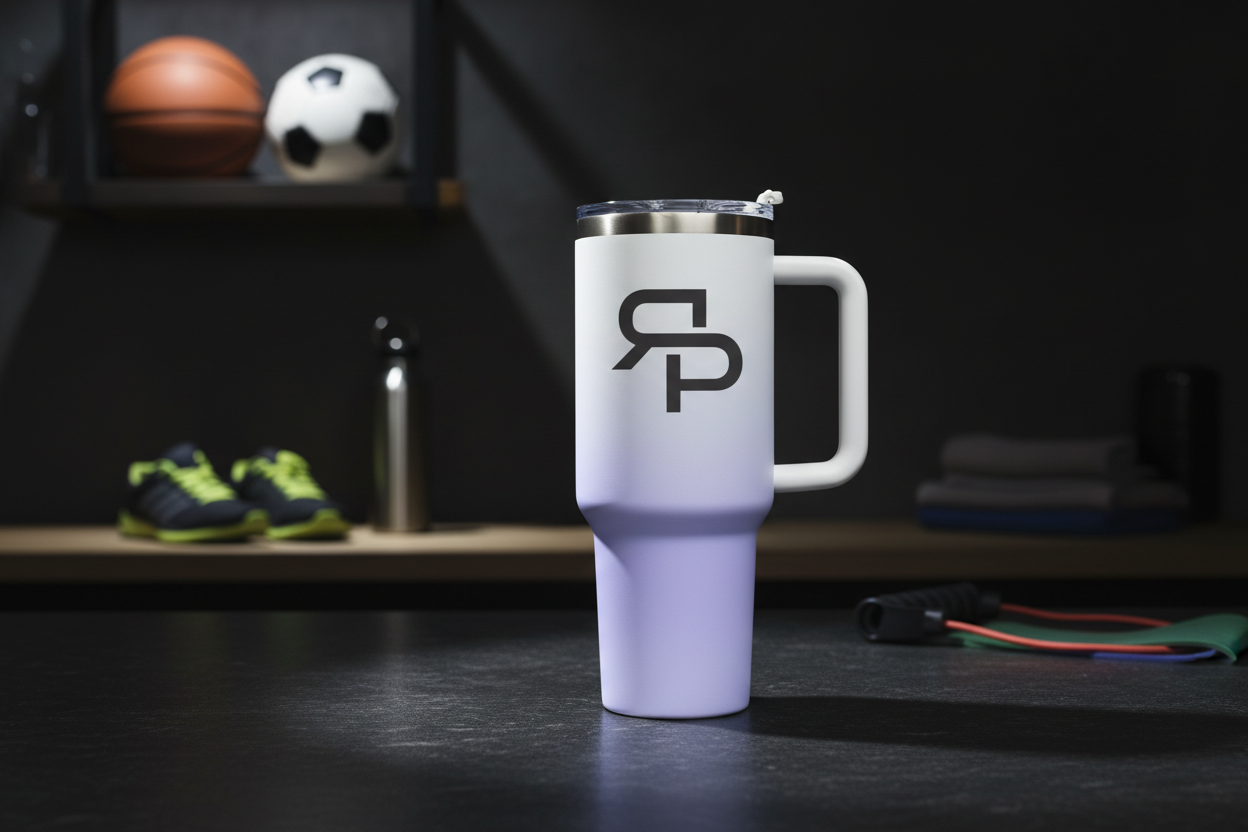40oz Mirror Black Plated Tumbler