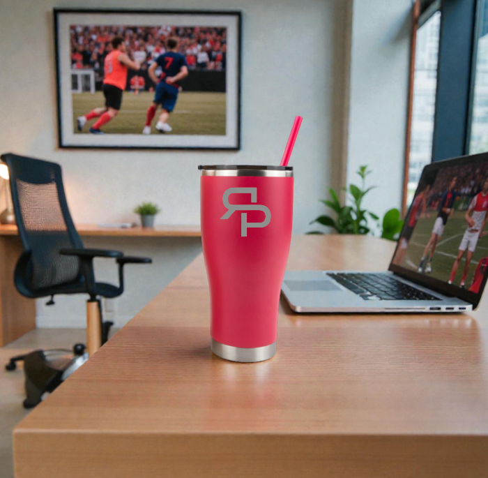 30oz CURVE TUMBLER WITH STRAW