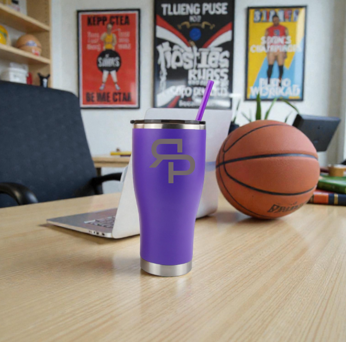 30oz CURVE TUMBLER WITH STRAW