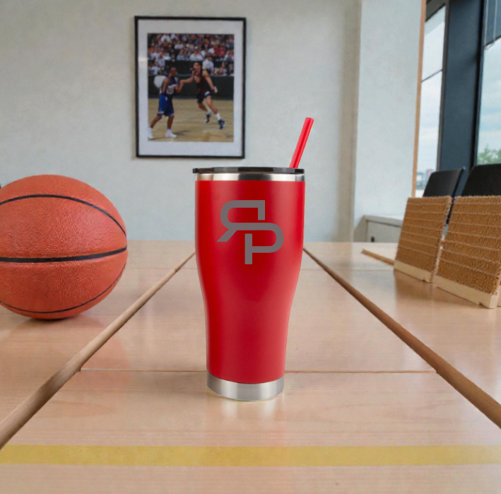30oz CURVE TUMBLER WITH STRAW
