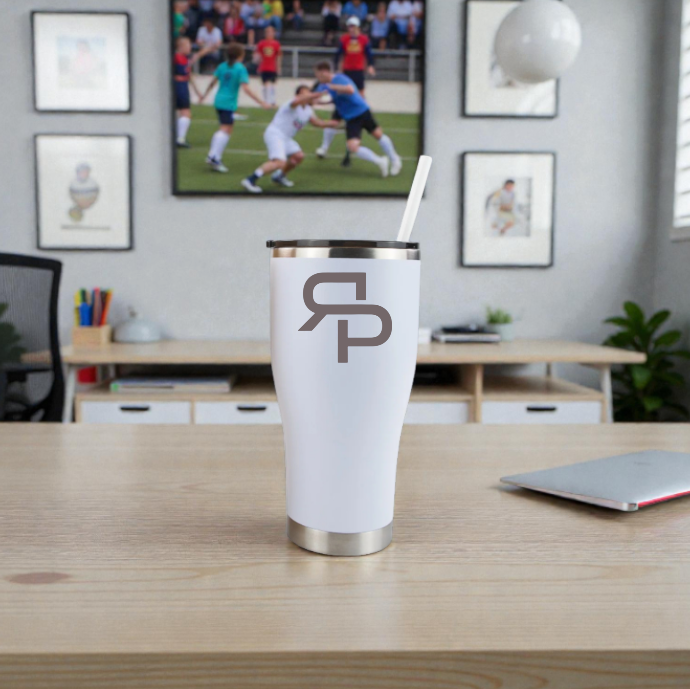30oz CURVE TUMBLER WITH STRAW