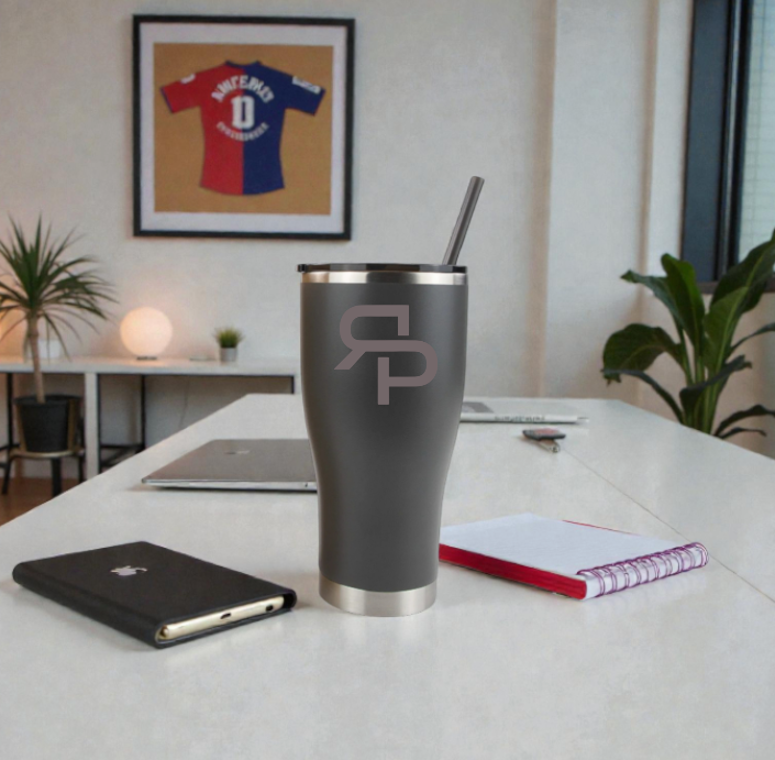 30oz CURVE TUMBLER WITH STRAW