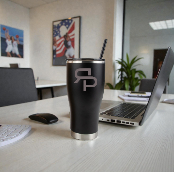 30oz CURVE TUMBLER WITH STRAW