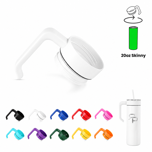RSP 20 oz Skinny removable tumbler handle compatibility and color options