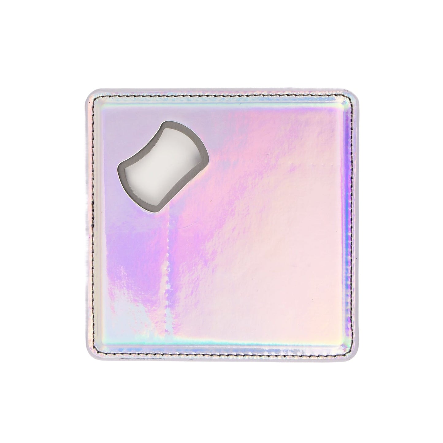 Holographic RSP personalized Laserette bottle opener coaster